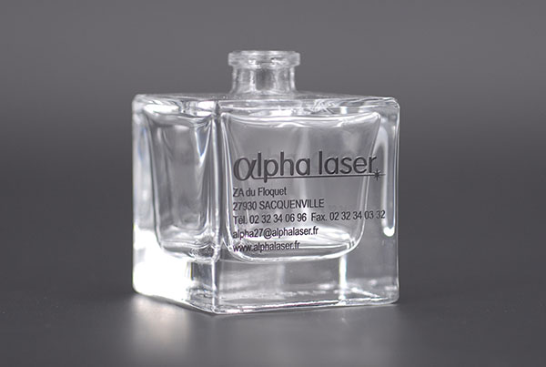 serigraphie 1 couleur flacon parfum verre haute definition